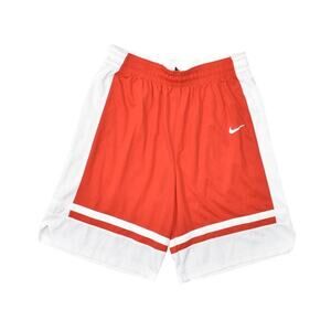 Nike Dri Fit Men's L Red Athletic Shorts Polyester Drawstring Gym Workout